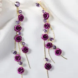 Shining Diva Fashion Gold-Plated Contemporary Drop Earrings-picture-26