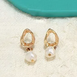AMI Gold-Toned Contemporary Drop Earring-picture-34
