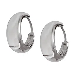 KARISHMA KREATIONS Silver-Plated Contemporary Hoop Earrings-picture-13