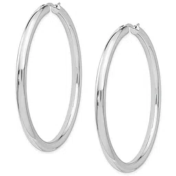 KARISHMA KREATIONS Silver-Plated Contemporary Hoop Earrings-picture-57