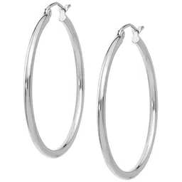 KARISHMA KREATIONS Silver-Plated Contemporary Hoop Earrings-picture-28