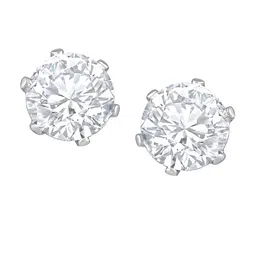 KARISHMA KREATIONS Silver-Plated Cubic Zirconia Contemporary Studs Earrings-picture-22