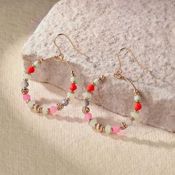 Accessorize Beaded Circular Drop Earrings-picture-27