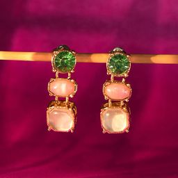Accessorize Circular Crystals Drop Earrings-picture-14