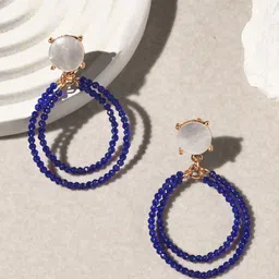 Accessorize Beaded Circular Drop Earrings-picture-49