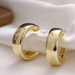 ISHKAARA Gold-Plated Half Hoop Earrings-picture-47