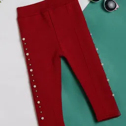 V-Mart Girls Cotton Ankle Length Leggings-image-12