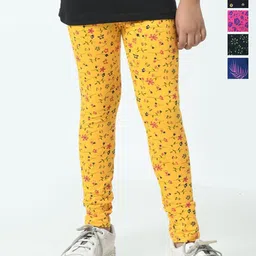 BAESD Girls Pack Of 5 Printed Pure Cotton Ankle-Length Leggings-picture-17