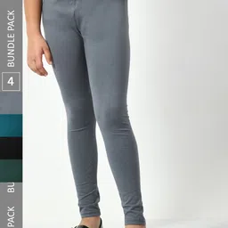 BAESD Girls Pack Of 4 Churidar-length Leggings-picture-14