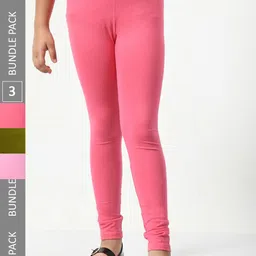 BAESD Girls Pack Of 3 Leggings Super Soft Ankle-Length Cotton Leggings-picture-53