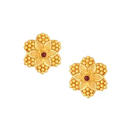 Joyalukkas 22KT Gold Gemstone Studed Earrings 3.07 gm-picture-26