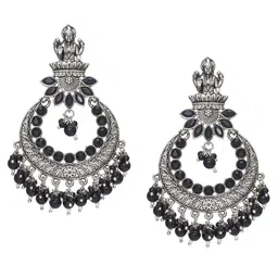 aadita Silver Chandbalis Style Drop Earrings image 5