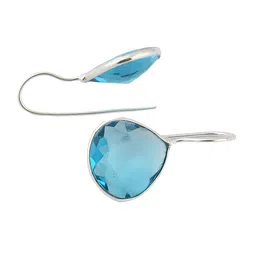 EL REGALO Blue Teardrop Shaped Drop Earrings image 4