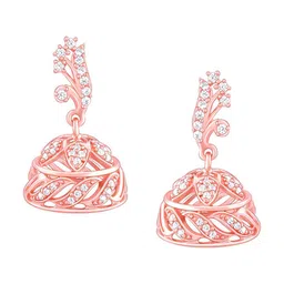 GIVA 925 Sterling Silver Rose Gold Plated Contemporary Drop Earrings image 2