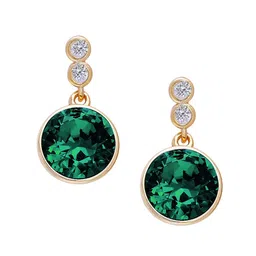 GIVA Gold-Plated Contemporary Drop Earrings image 4