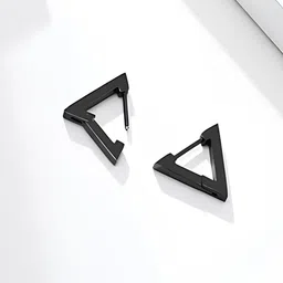 KARISHMA KREATIONS Stainless Steel Geometric Drop Earrings image 2