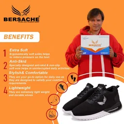 bersache Premium Sports ,Gym, Trending, Stylish Running Shoes For Men image 2