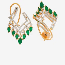 Kushal's Fashion Jewellery Geometric Studs Earrings image 2