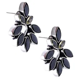 Bamboo Tree Jewels Silver-Plated Contemporary Studs Earrings image 5