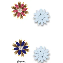 Comet Busters Set Of 2 Floral Non Piercing Ear Stickers image 3