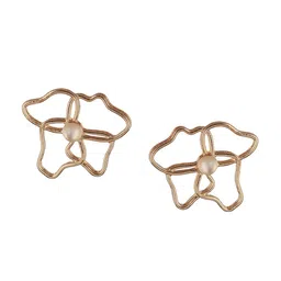 DressBerry Set Of 2 Gold-Plated Cubic Zirconia-Studded Drop Earrings image 5