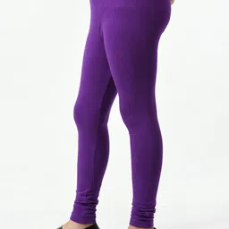 BAESD Girls Pack Of 3 Super Soft Cotton Lycra Churidar Length Leggings image 5