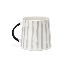 JCPL Fine Ceramic Piece of 2 White & Black Printed Glossy Mugs image 2