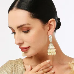 OOMPH Dome Shaped Jhumkas Earrings image 5