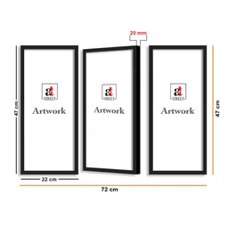 Art Street Set Of 3 Brown & Green Monuments Theme Framed Paintings image 2