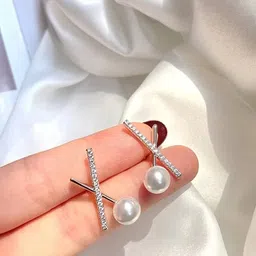 FIMBUL Gold-Plated Pearl Beaded Earrings image 4