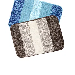 Saral Home Set of 2 Striped Anti-Skid Bath Rugs image 2