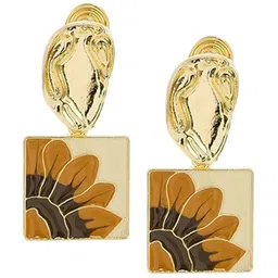 MYKI Gold-Plated Contemporary Drop Earrings image 4