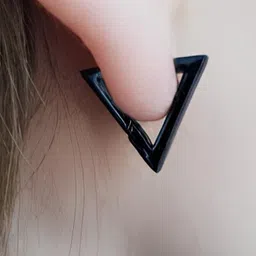 KARISHMA KREATIONS Stainless Steel Geometric Drop Earrings image 3