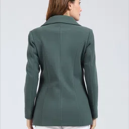 young club classic G VELVET Self Design Coat For Women image 2