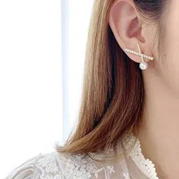 FIMBUL Gold-Plated Pearl Beaded Earrings image 5