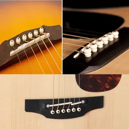mocking bird Acoustic Guitar String Set Of 6 with Guitar Bridge Pins& 5picks for Acoustic Guitar Guitar String image 4