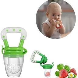 ss enterprises Silicone Baby Infant Fruit Feeder Dummy Pacifier Newborn Nipple(Pack of 2) Teether and Feeder image 4