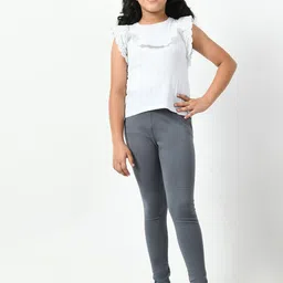 BAESD Girls Pack Of 2 Super Soft Churidar-Length Leggings image 5