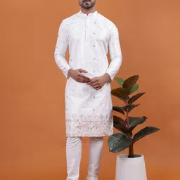 tabard Men Pure Cotton Kurta Pyjama Set-picture-23