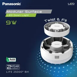 panasonic Twist & Fit Round LED Downlight for Bedroom Ceiling Light Ceiling Lamp image 5