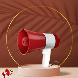 sacro Handheld Megaphone with Siren, Microphone & Rechargeable for Outdoor EventsA323 Megaphone Portable Megaphone Siren Loudspeaker Function &Long Battery BackupA323 Outdoor PA System-picture-35
