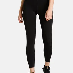 Puma Women Black Solid Luxe Ellavate High Waist Full Length Training Leggings-picture-34
