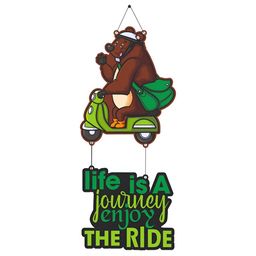 CVANU Green& Brown Printed Wooden Wall Hanging-picture-30
