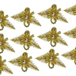 stylewell Set of 2 Pkt Golden Artificial Flowers (6 Pcs in Each Pkt) for Home Birthday Parties Hall Craft Decorations, Wedding Invitation Card Decor, Gift Packing/wrapping, Arts and Craftworks, Flower Making, Diy Project Work and Bouquet Making Gold Sunflower Artificial Flower image 1