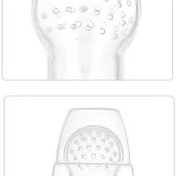papamoms Fruit and food nibbler with Silicone Sac/ Feeding Pacifier Teether and Feeder image 4