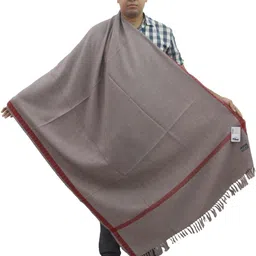 Vrinde Pure Wool Solid Men Shawl-image-46