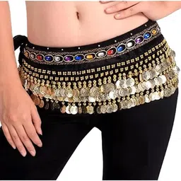 pratika Women Casual Black Metal, Fabric Belt-picture-21