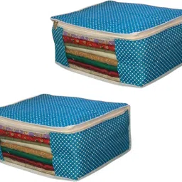 Pezmenish Quilted 3-Layer Wardrobe Organizer | Clothes Storage Bag Poly-canvas Laundry Bag-picture-15