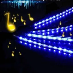 getsocio ASPL-04 Atmosphere Lights Car LED Strip Light 4pcs 48 LED DC 12V Multicolor Music Car Interior Light LED Under Dash Lighting Kit with Sound Active Function and Wireless Remote Control Car Fancy Lights image 2