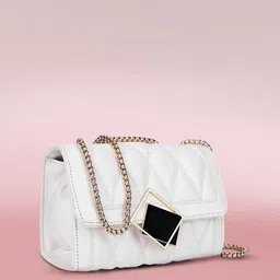 White Women Sling Bag LINO-PARIS-SLING BAG (FDG-BRF-BKL)-image-23